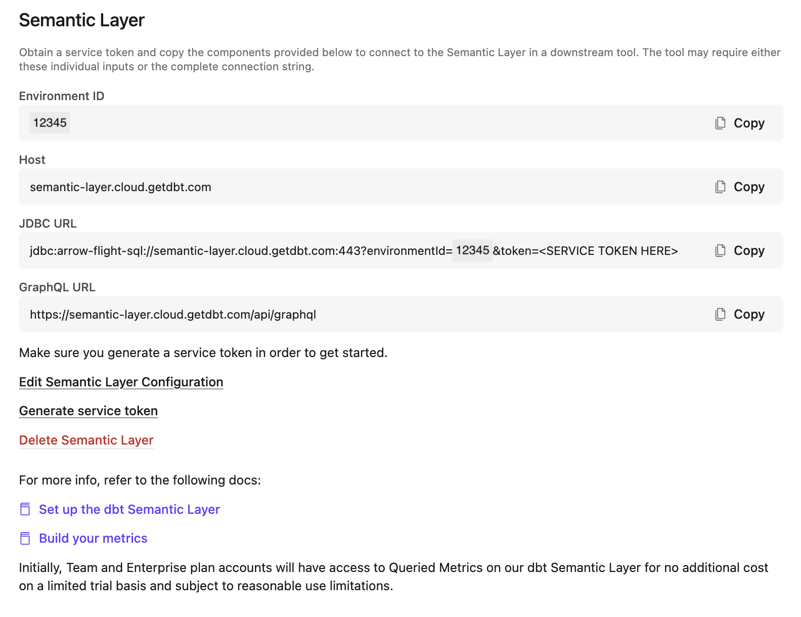 After configuring, you'll be provided with the connection details to connect to you downstream tools. After configuring, you'll be provided with the connection details to connect to you downstream tools.
